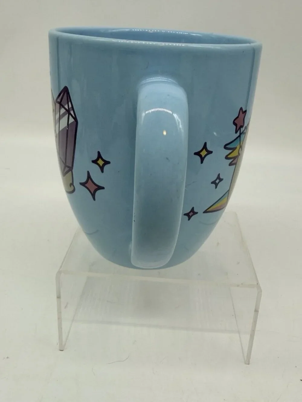 Pusheen The Cat Unicorn Pusheenicorn Light Blue Mug- 2023 Purple Crystal Star